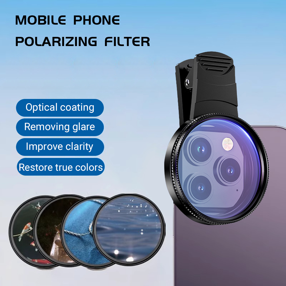Phone Accessories Items - عدسة هاتف محمول 52 ملم، مستقطبة