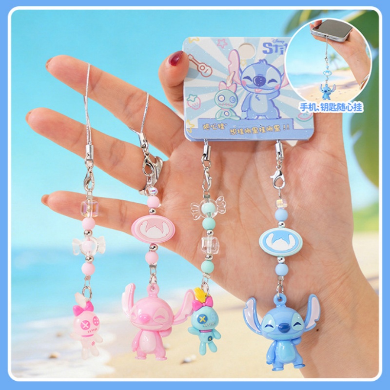 Phone Accessories Ideas - سلسلة مفاتيح ديزني أصلية بتصميم ستيتش