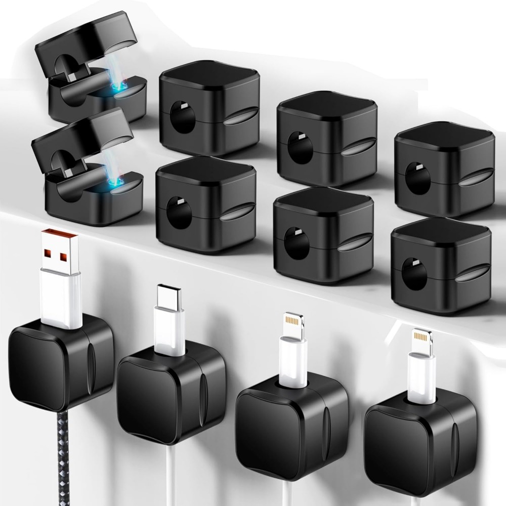 Cable Organizer Magnetic - مشابك كابلات مغناطيسية لإدارة الأسلاك: حامل