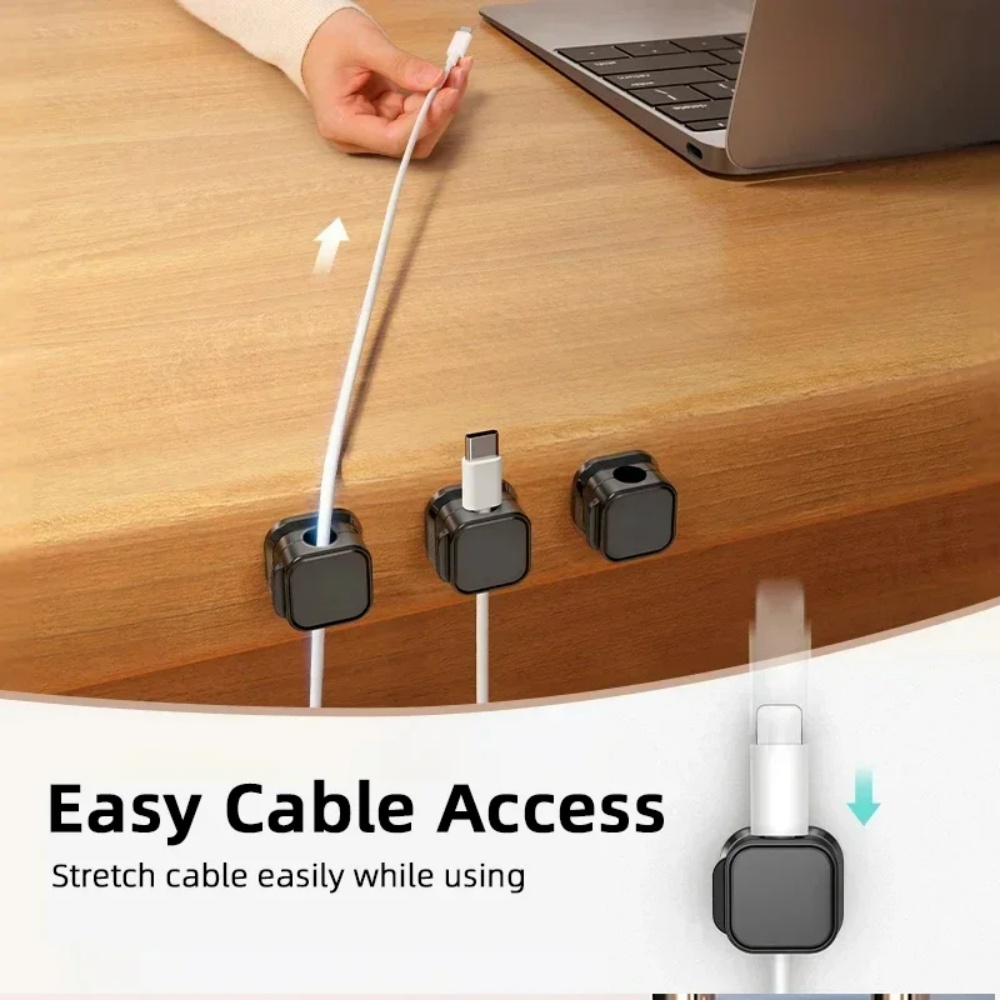Cable Organizer Magnetic - منظم كابلات مغناطيسي قابل للتعديل، منظم