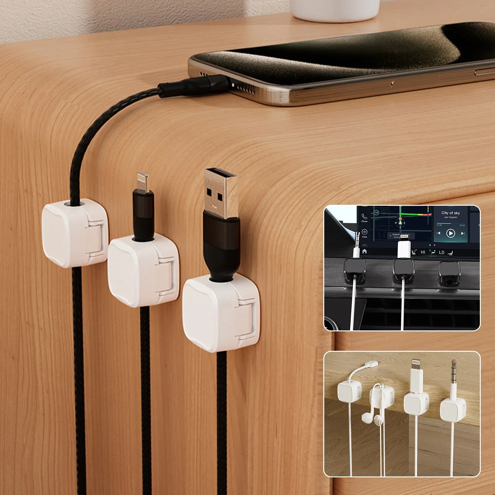 6/12/24 قطعة منظم الكابلات الم - مراجعة Cable Organizer Magnetic وسعره