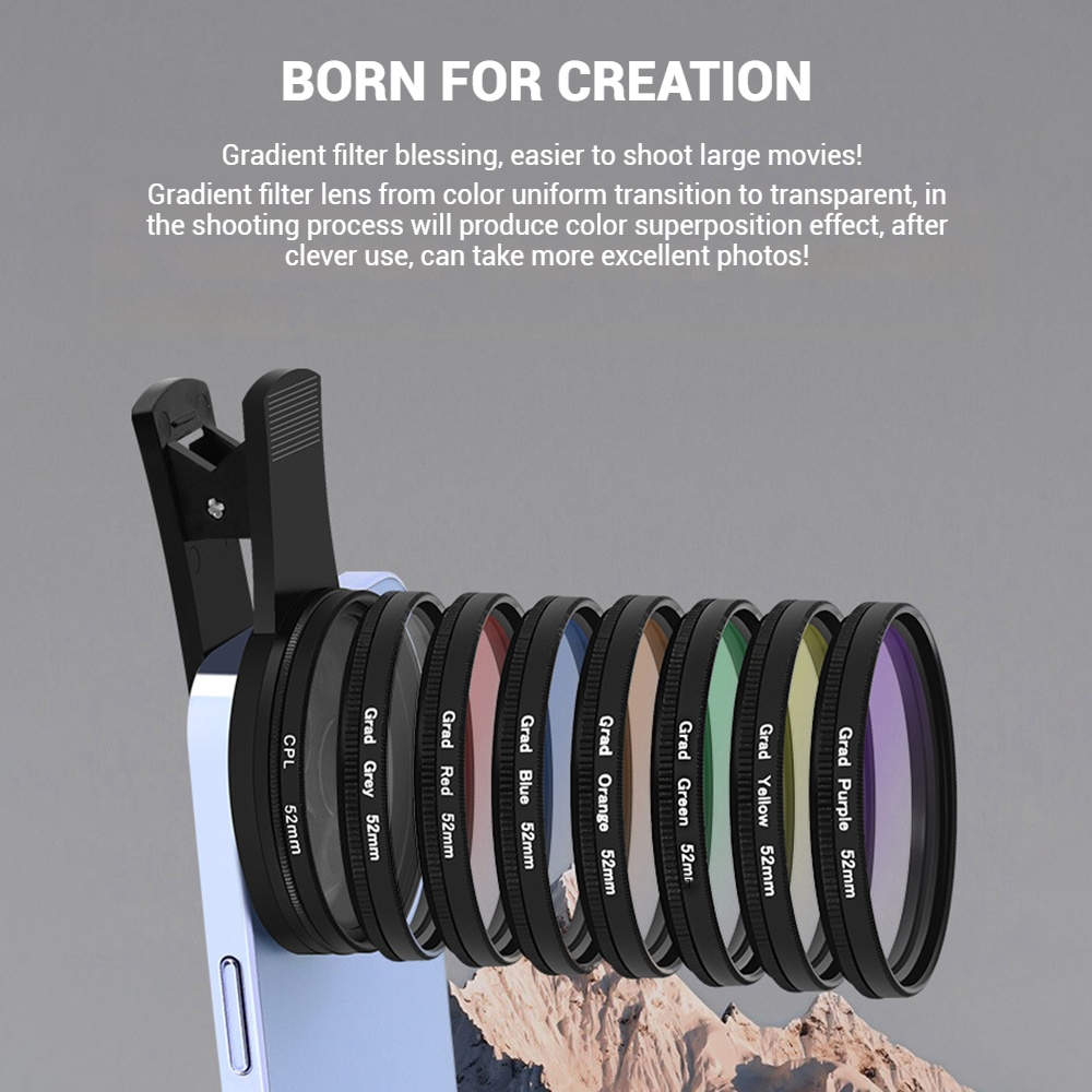 عدسة هاتف محمول 52 ملم، مستقطب - مراجعة Phone Accessories Items وسعره