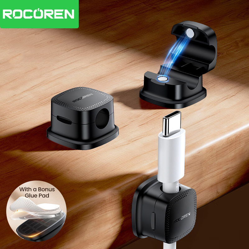 روكورين 30 قطعة مشابك مغناطيسي - مراجعة Cable Organizer Magnetic وسعره