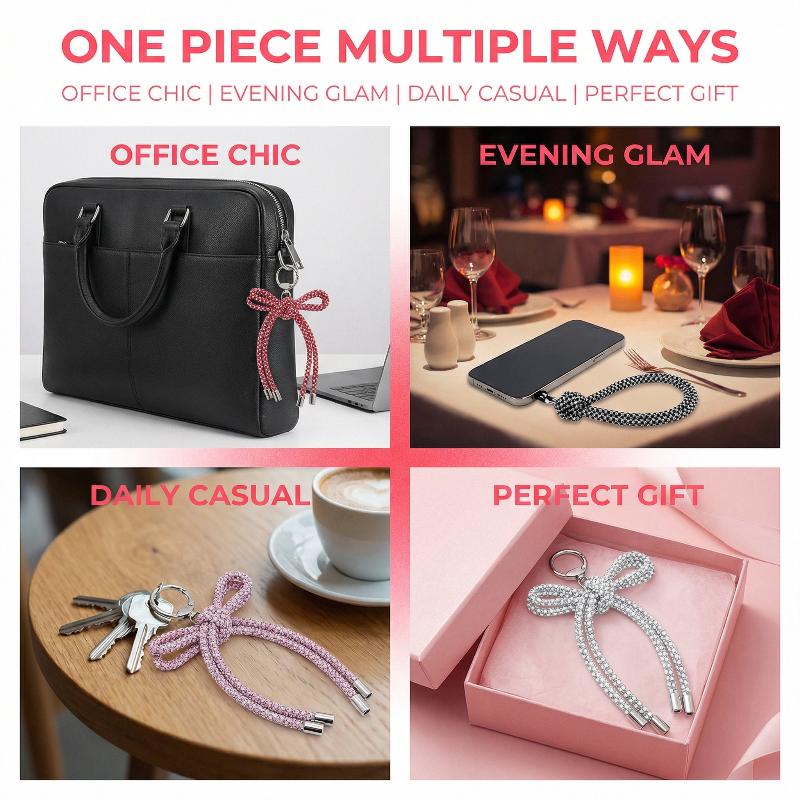 قلادة على شكل فراشة كريستالية  - مراجعة Phone Accessories Ideas وسعره
