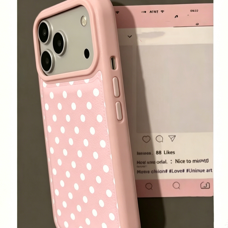 جراب هاتف جلدي بتصميم نقاط الب - مراجعة Y2K Phone Accessories وسعره