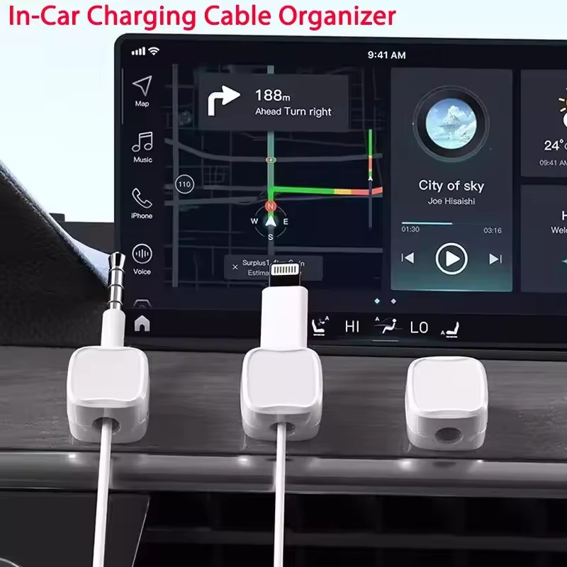 مشبك كابلات مغناطيسي لاصق لتنظ - مراجعة Cable Organizer Magnetic وسعره