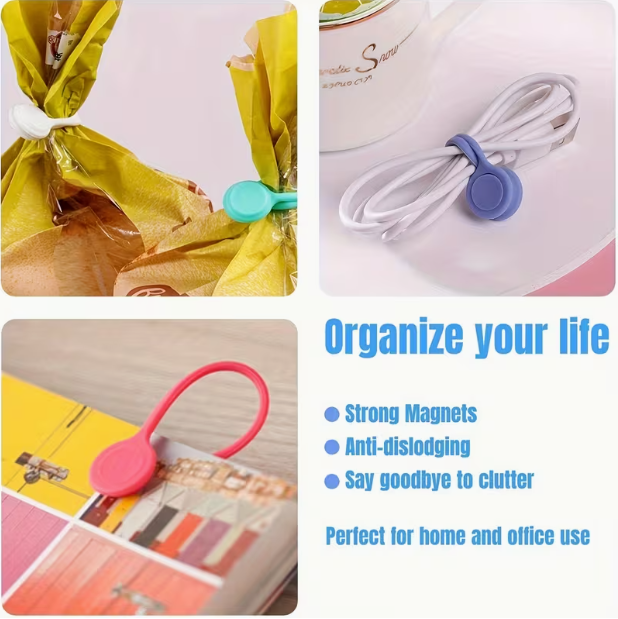 3 قطع منظم كابلات شحن مغناطيسي - مراجعة Cable Organizer Magnetic وسعره