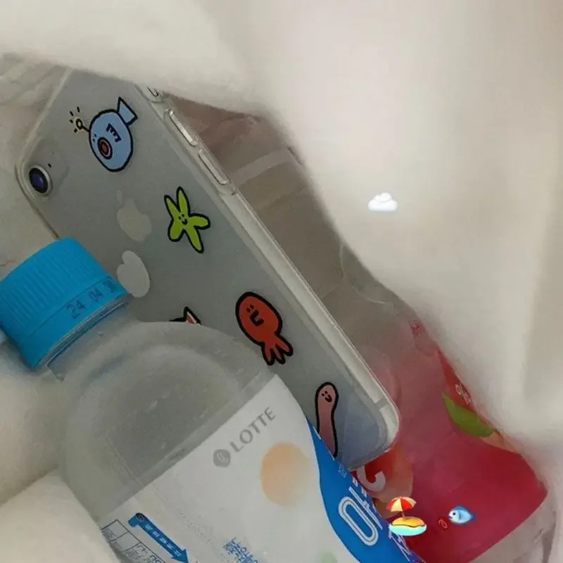 Ins Kawaii Ocean Creatures حاف - مراجعة Y2K Phone Accessories وسعره