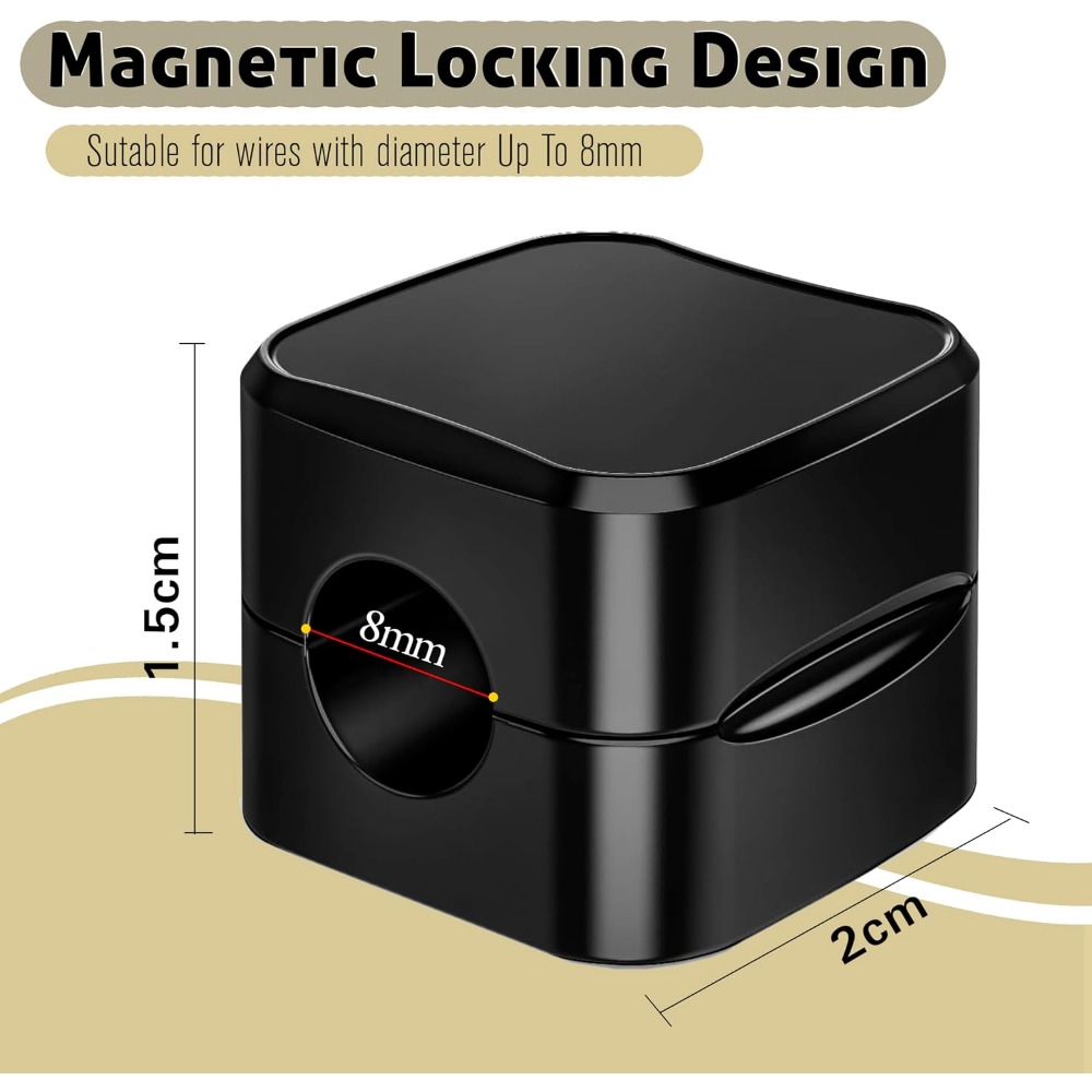 مشابك كابلات مغناطيسية لإدارة  - مراجعة Cable Organizer Magnetic وسعره