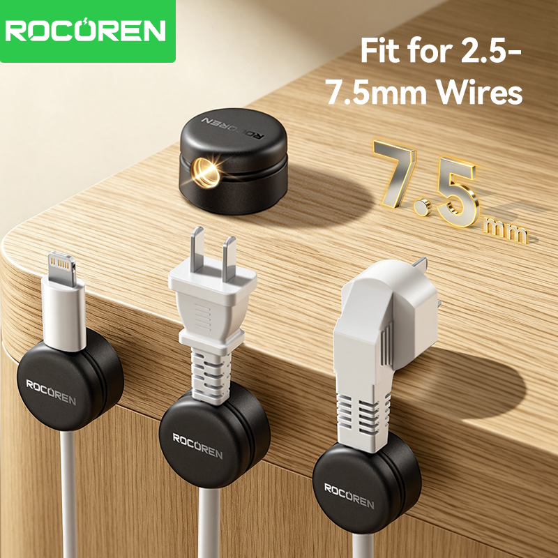 مشبك كابل مغناطيسي بقاعدة دوار - مراجعة Cable Organizer Magnetic وسعره