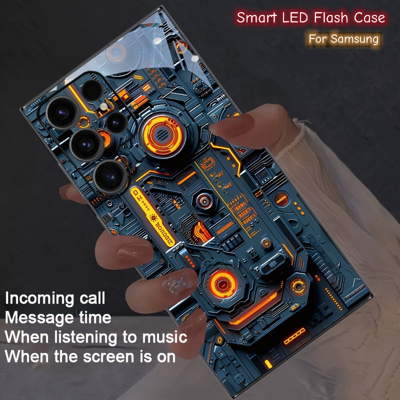 غطاء هاتف زجاجي مقوى مع لوحة د - مراجعة Led Flash Case وسعره