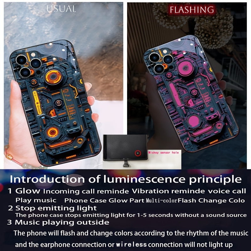 غطاء هاتف زجاجي مقوى مع لوحة د - مراجعة Led Flash Case وسعره