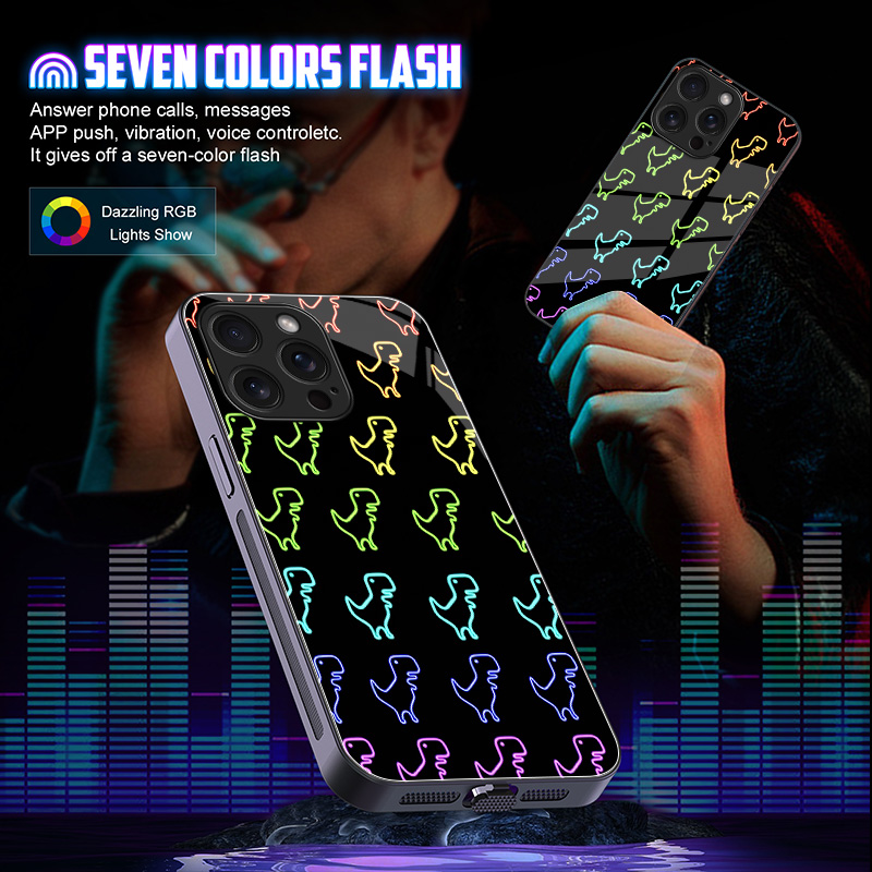 غطاء هاتف زجاجي مضيء بتصميم دي - مراجعة Led Flash Case وسعره