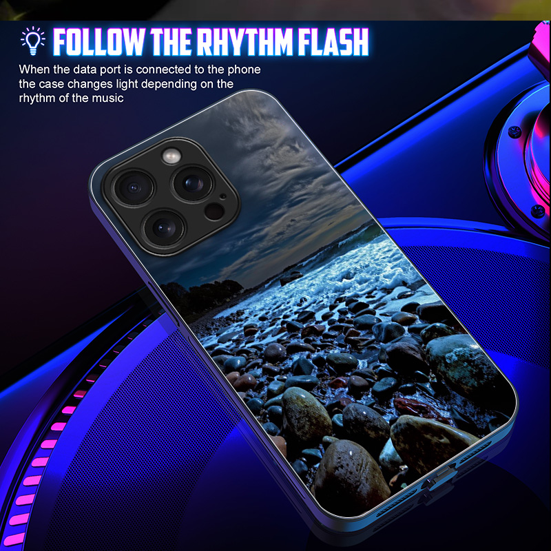 غطاء هاتف زجاجي مضيء بتصميم مو - مراجعة Led Flash Case وسعره
