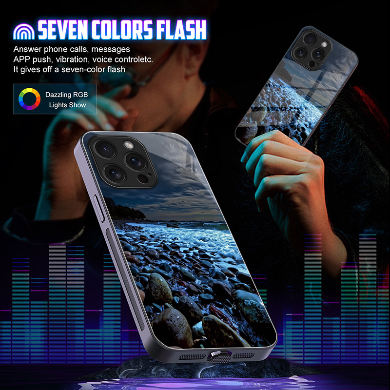 غطاء هاتف زجاجي مضيء بتصميم مو - مراجعة Led Flash Case وسعره