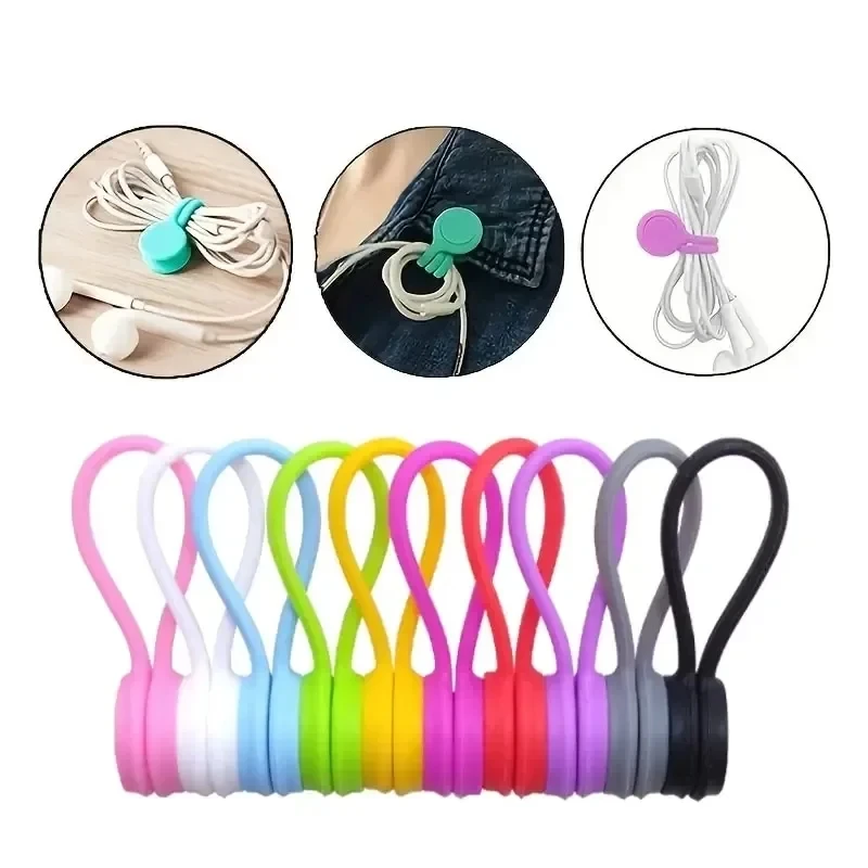 5/3/1 قطعة مشبك سيليكون مغناطي - مراجعة Cable Organizer Magnetic وسعره