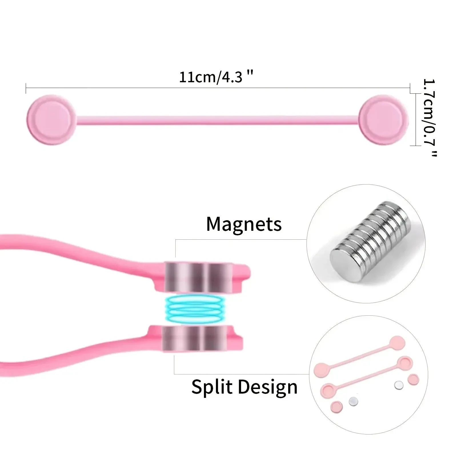 5/3/1 قطعة مشبك سيليكون مغناطي - مراجعة Cable Organizer Magnetic وسعره