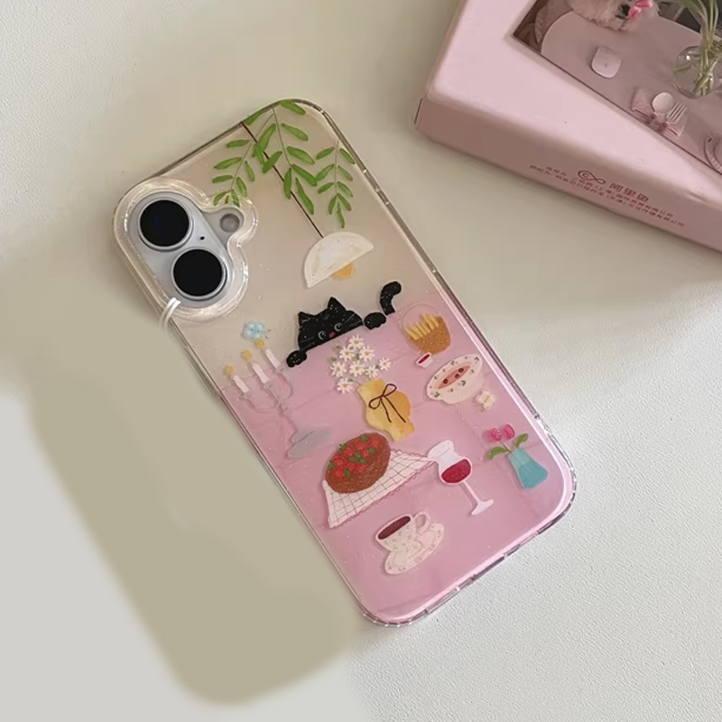 جراب هاتف بتصميم قطة سوداء صغي - مراجعة Y2K Phone Accessories وسعره