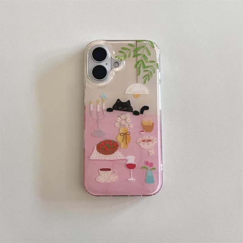 جراب هاتف بتصميم قطة سوداء صغي - مراجعة Y2K Phone Accessories وسعره